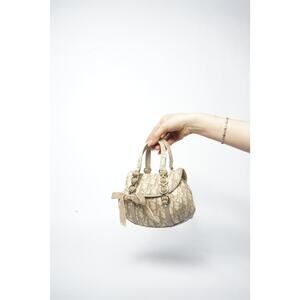 Christian Dior Beige Trotter Romantic Hand Bag